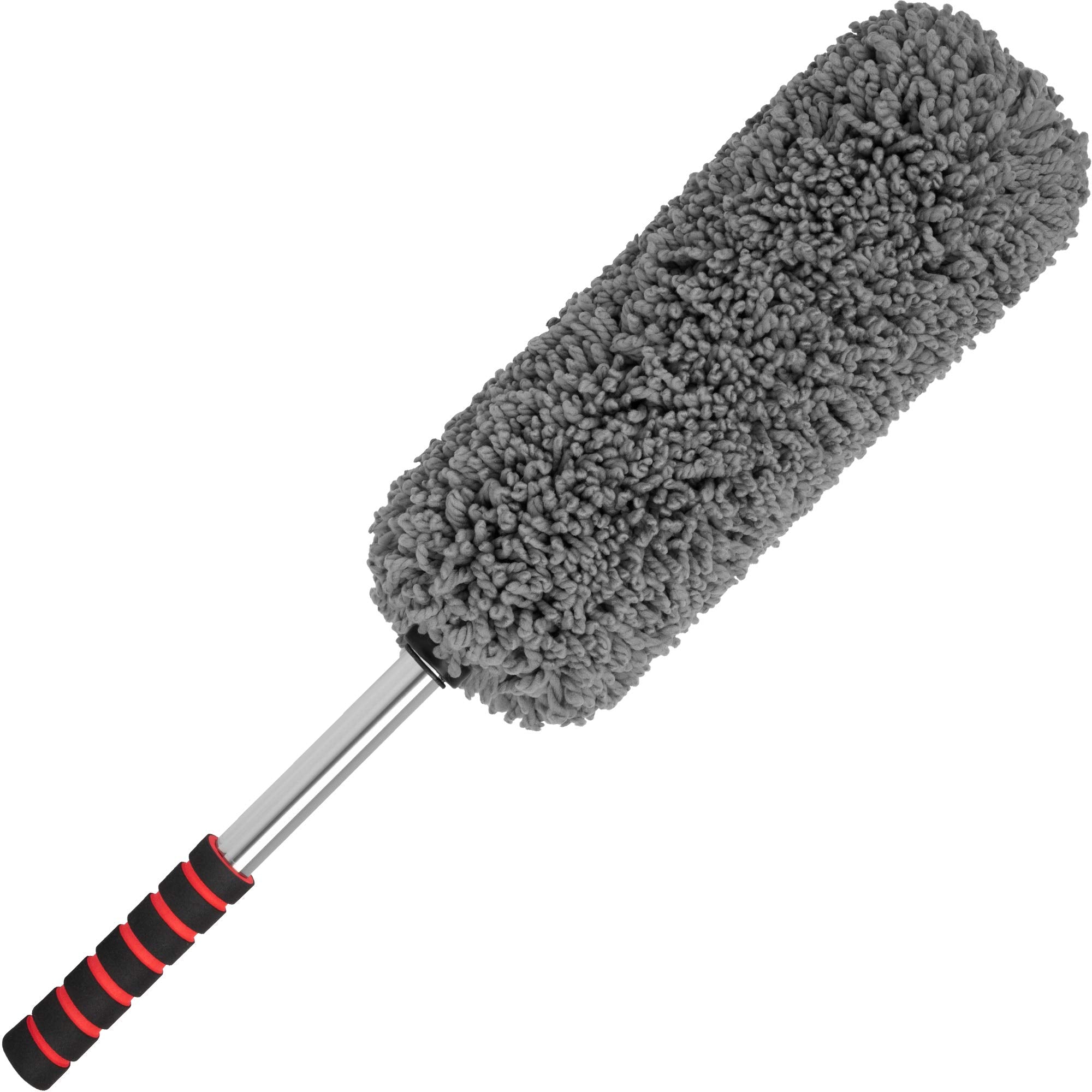 ZORBES Microfiber Duster Brush with Long Retractable Handle for Car, Office, Home Clean ZORBES Microfiber Duster Brush with Long Retractable Handle for Car, Office, Home Clean